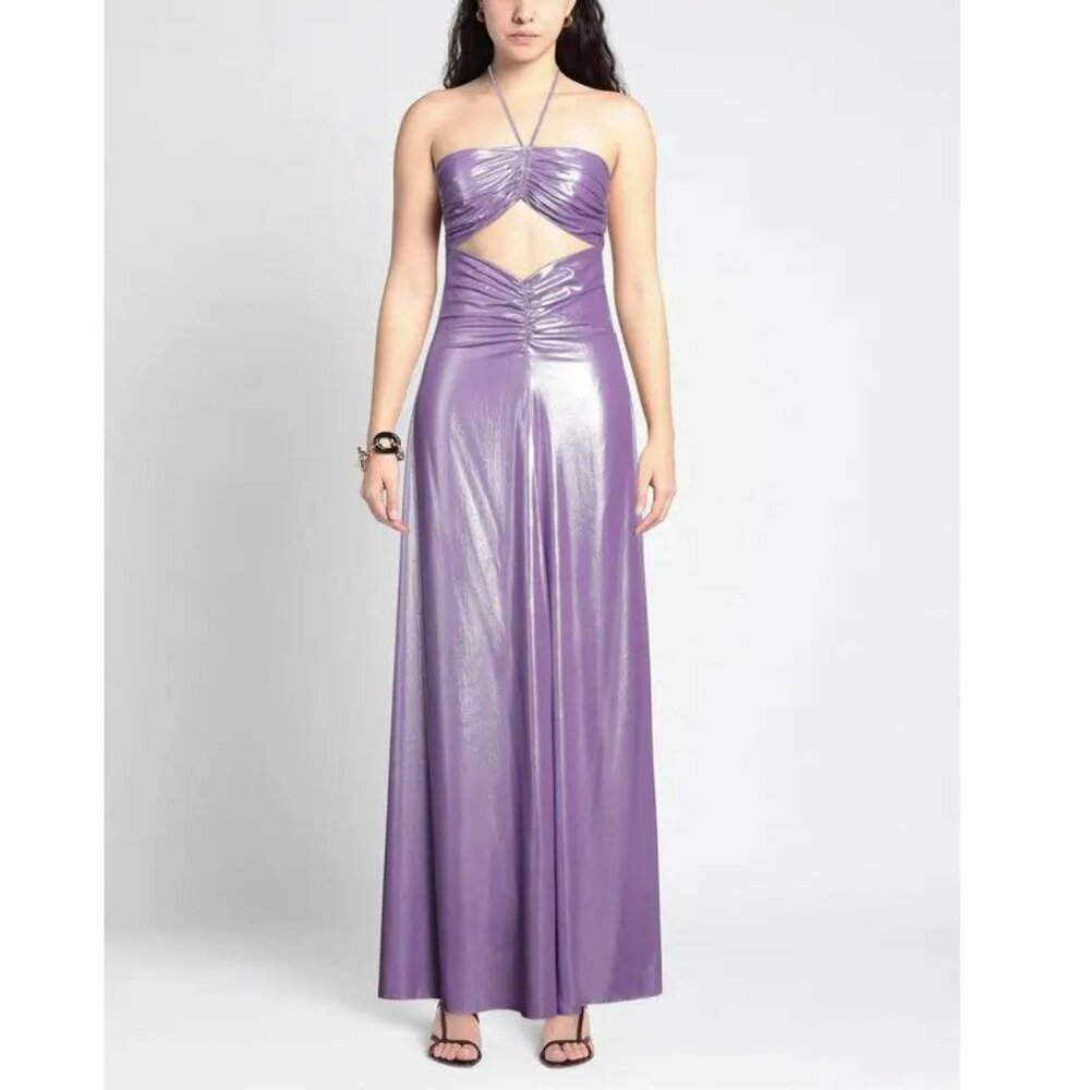 NEW ANIYE BY Siren Cadill Lavender Long Maxi Dress P787